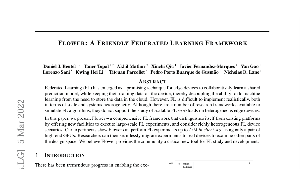 Flower: A Friendly Federated Learning Framework
